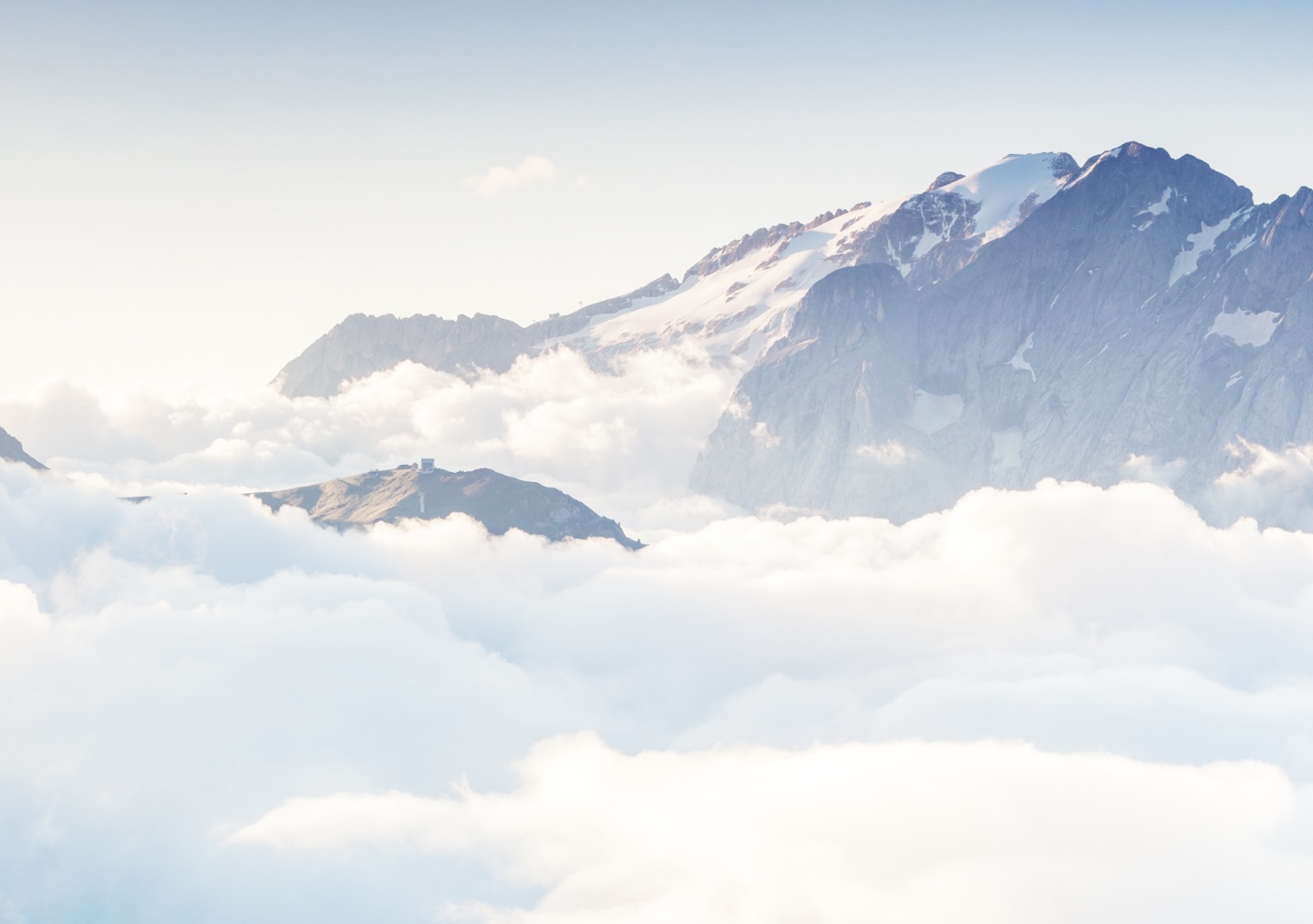 Sky with mountain and clouds