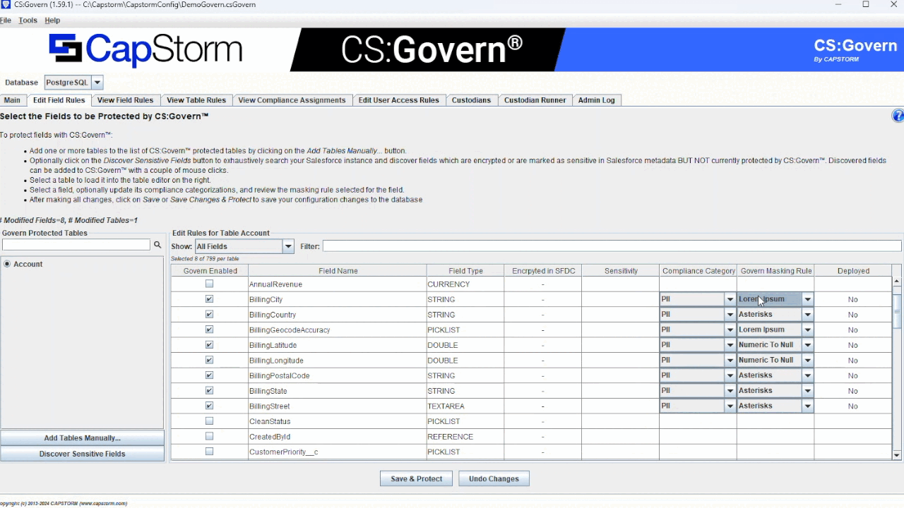 CapStorm's CS:Govern solution