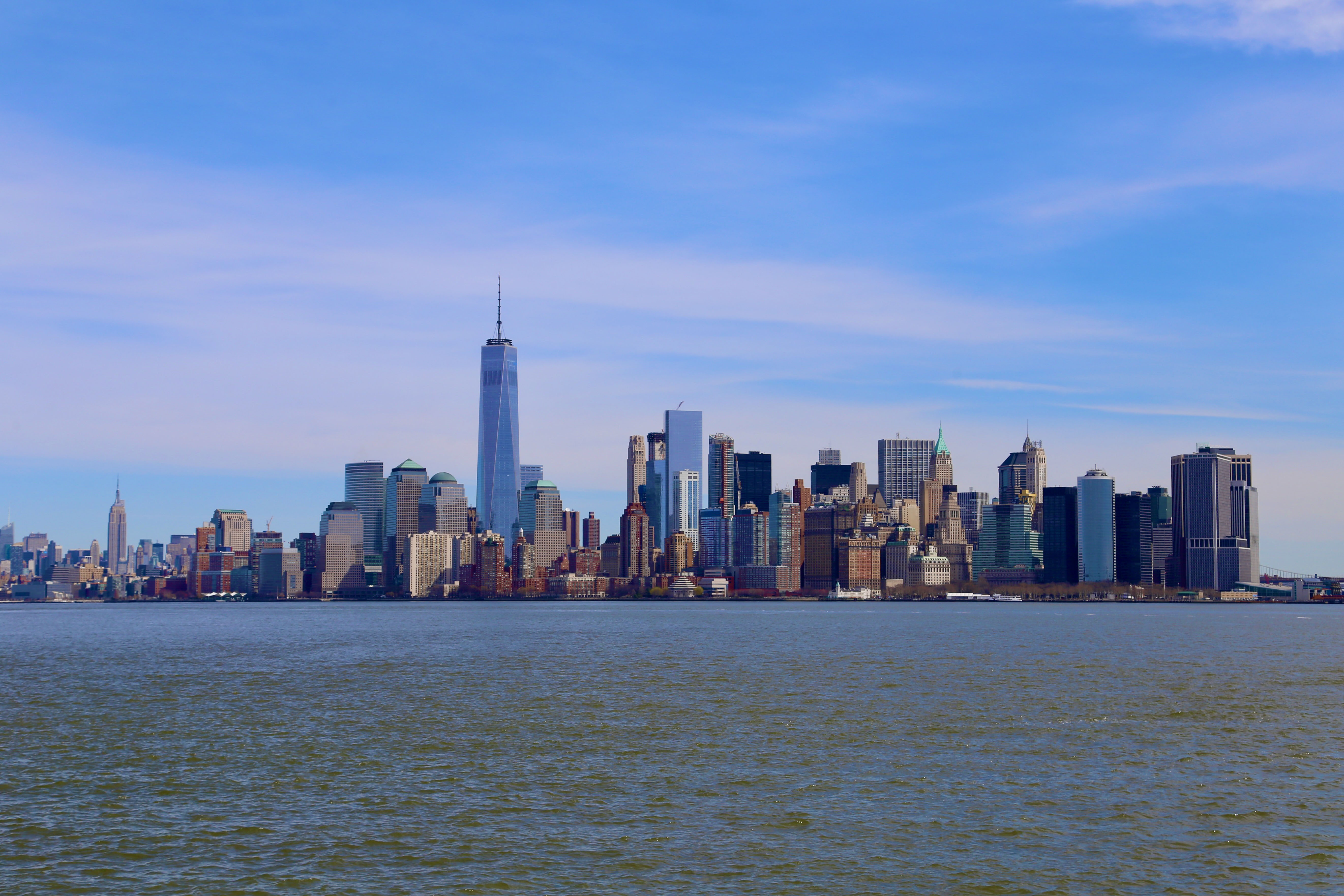 City skyline on the bay.