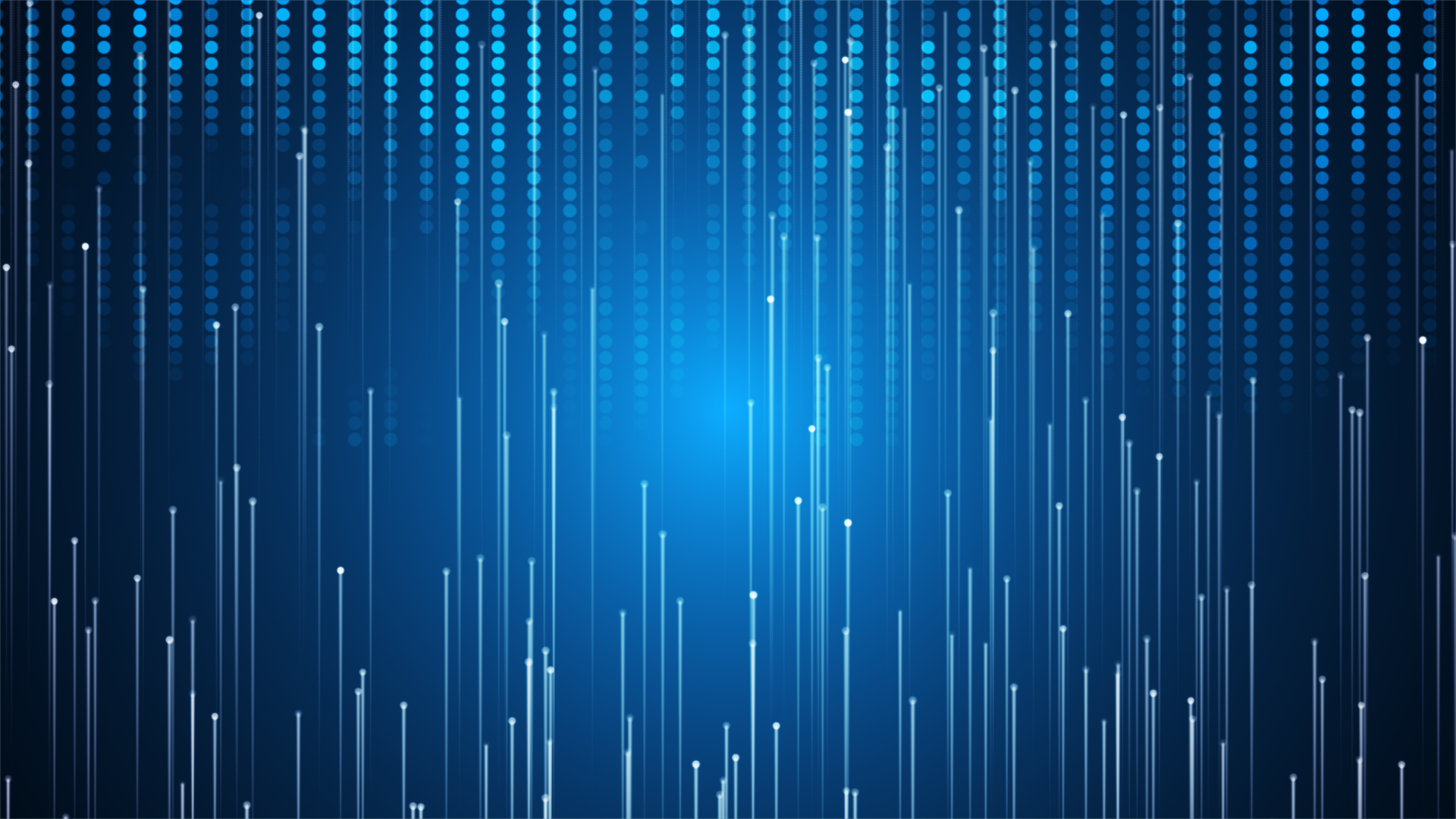Abstract blue graphic showing lines and circles.